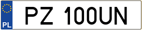 Trailer License Plate